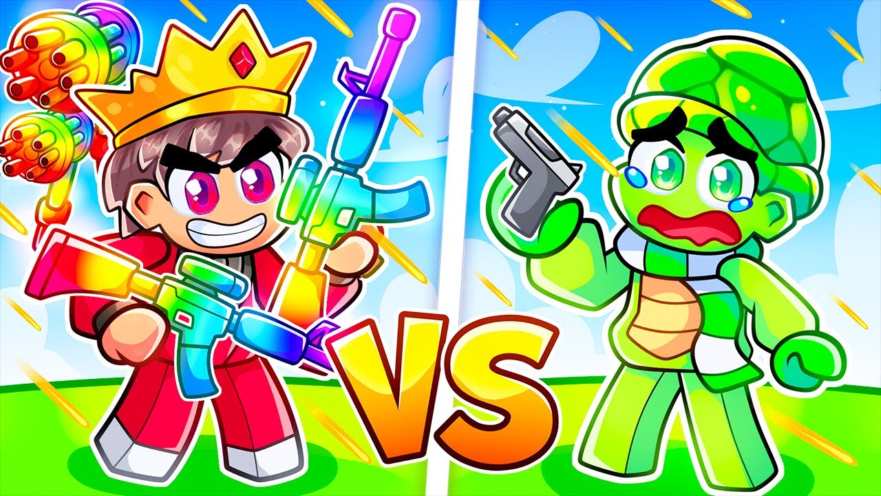 Cheating with OP WEAPONS in Roblox!