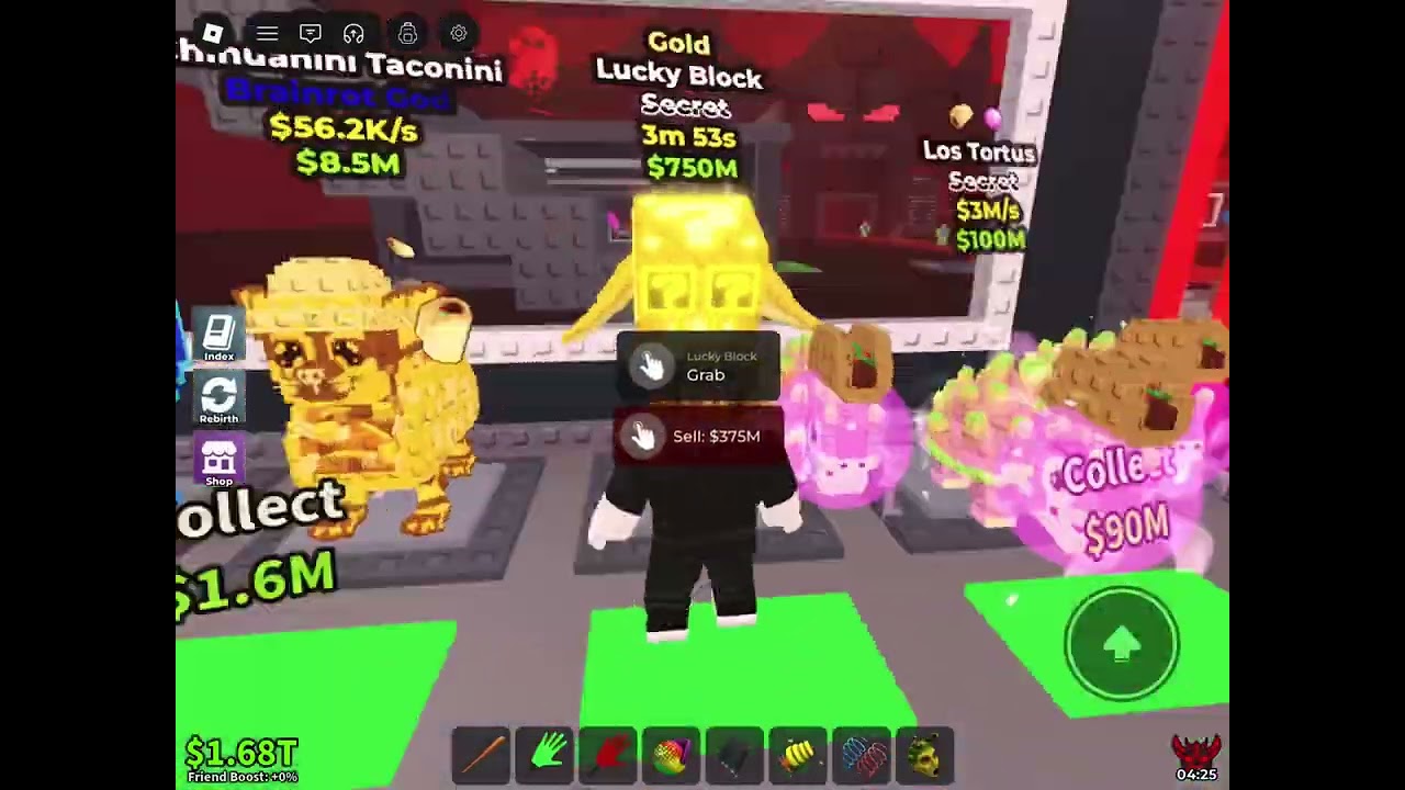 Opening lucky blocks