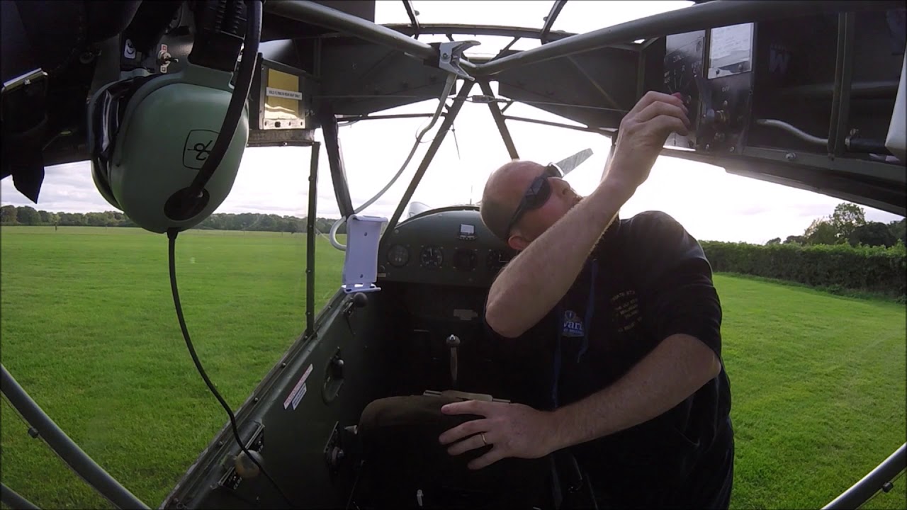 Handpropping Piper Cub | Continental A65 | L4 Piper Cub | Priming Hand Start | Grasshopper Ireland
