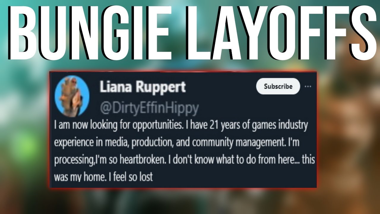 Bungie Just Started a Massive Layoff with their Community Manager: