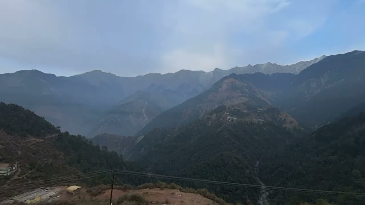 Clouds Dancing Over the Mountains ☁️✨ #timelapse #trending #naddi #view #mclodganj #nature 