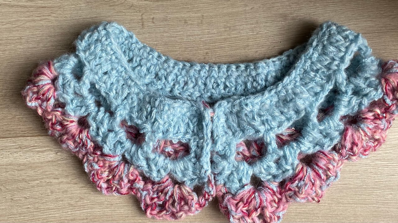 Модный аксессуар -воротник #crochet #crochettutorial #вязаниекрючком #collarcrochet#handmade