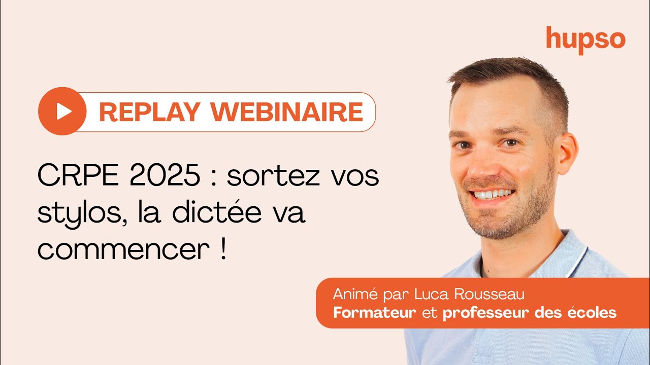 CRPE 2025 : entraînement à la dictée avec un professeur des écoles