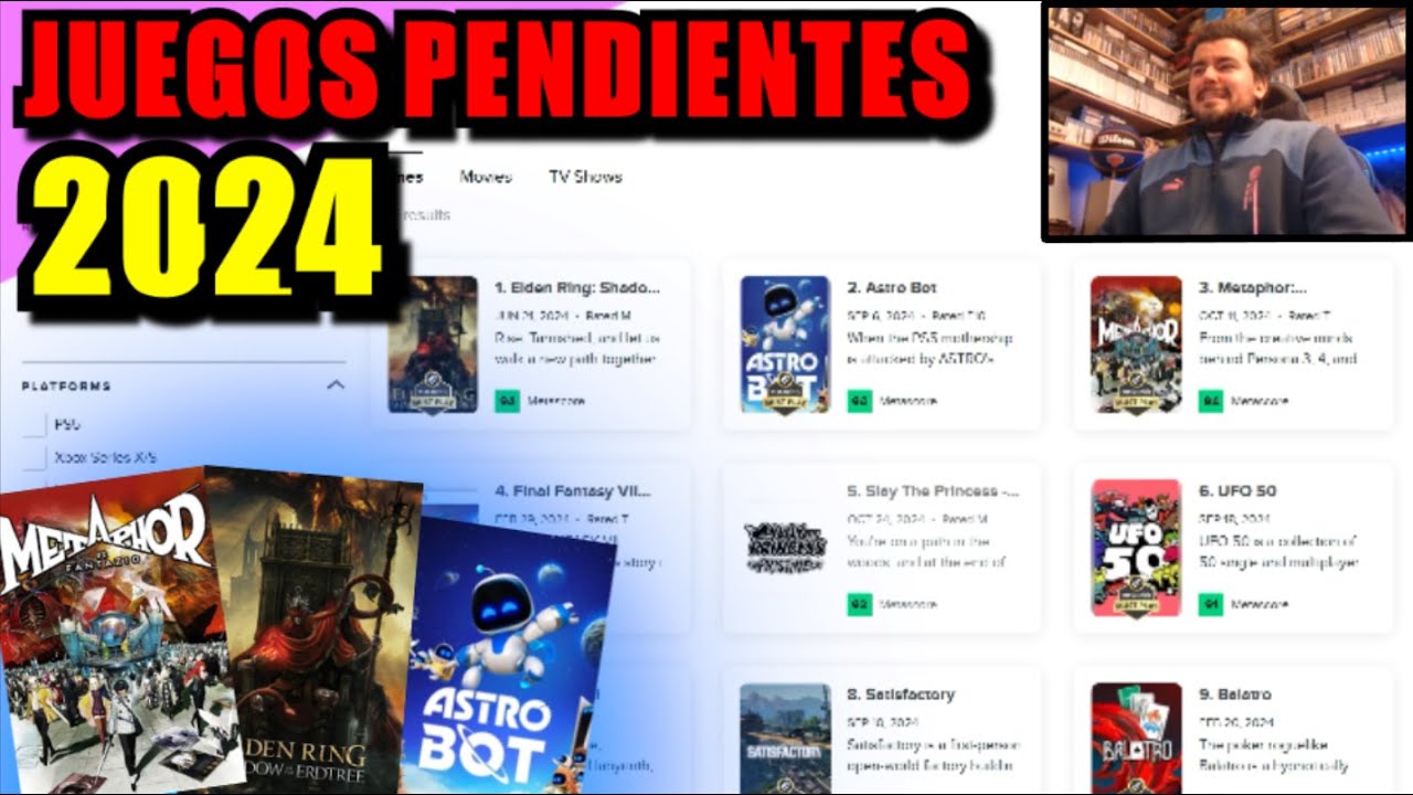MIS JUEGOS PENDIENTES DE 2024 🕹️