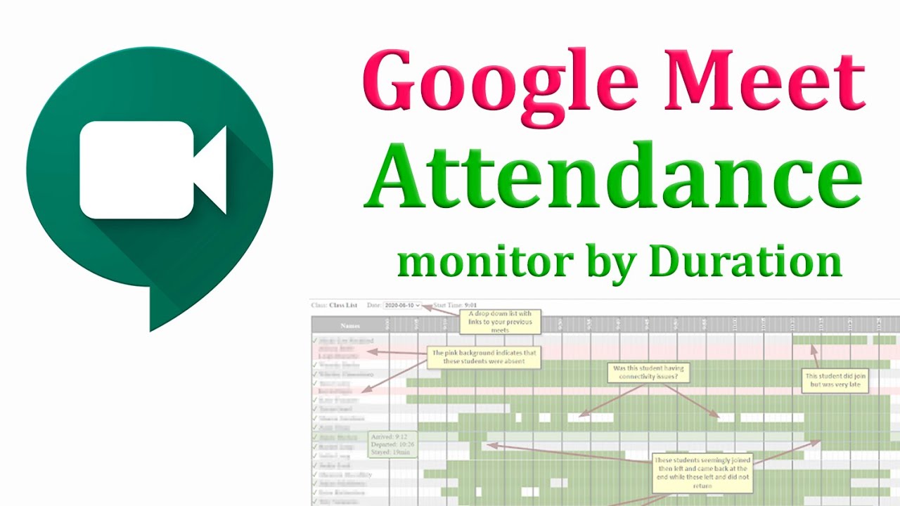 Google Meet Attendance extension tutorial | Graphical Report | Duration | Rejoining | etc.,