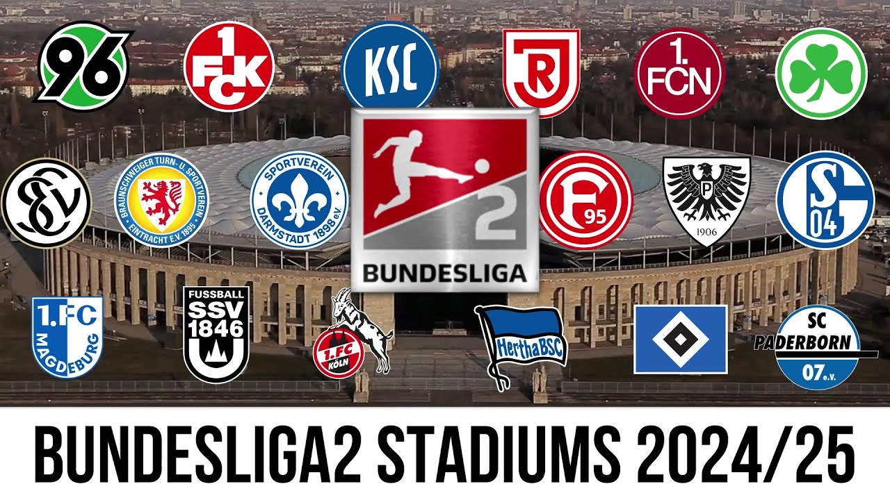 Bundesliga2 Stadiums 2024/25 🇩🇪 🙂😀