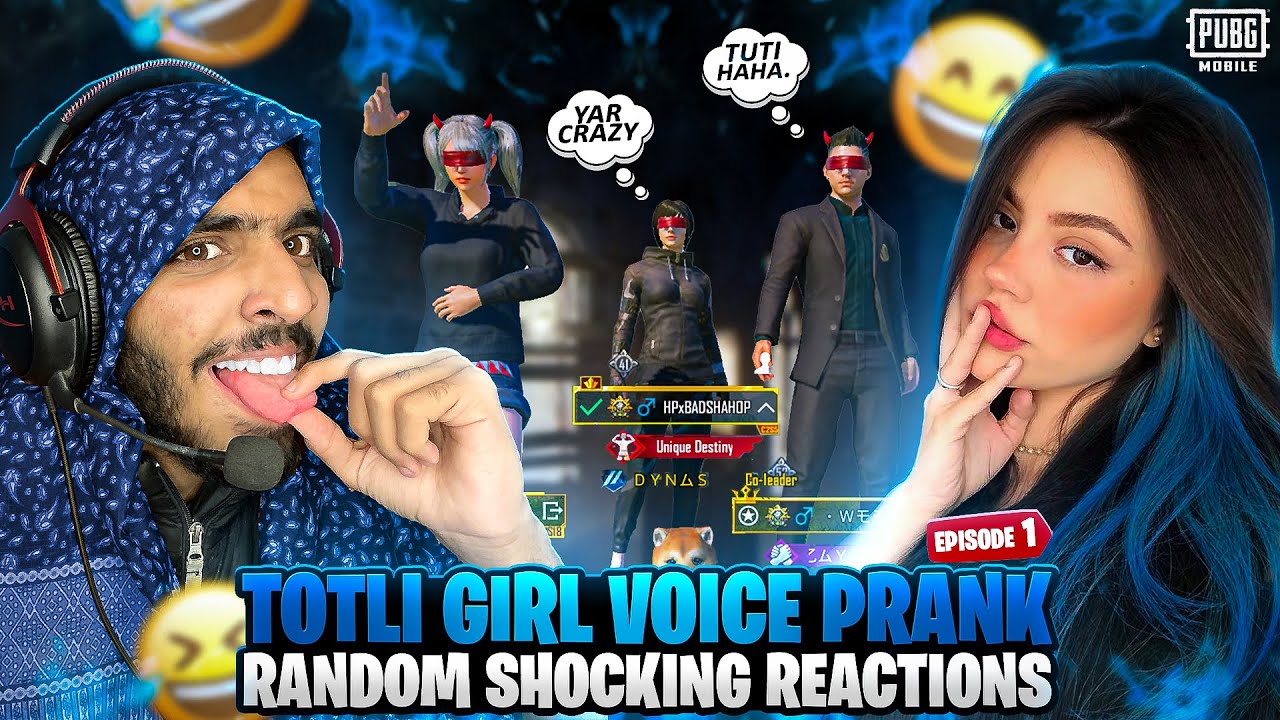 Totli Girl Voice Prank 😂 | PUBG Randoms Shocking Funny Reactions 🤣