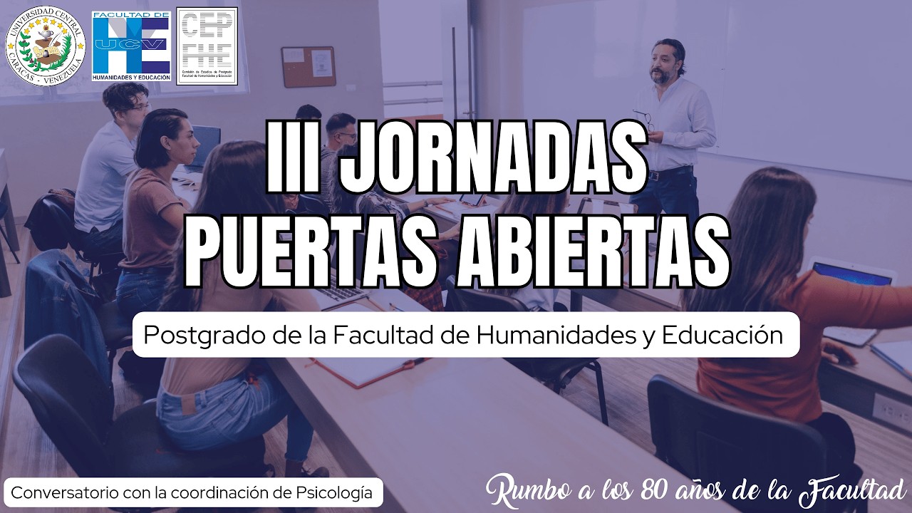 Conversatorio Área de Psicología. III Jornadas Puertas Abiertas de Postgrado - FHE UCV 2026