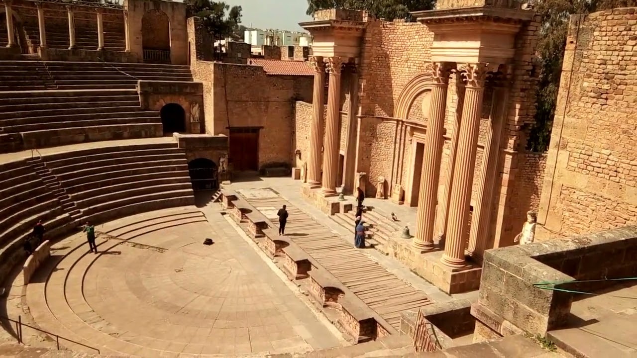 THEATER ROMAN   - ALGERIA GUELMA  TIMELAPSE 2023 -  المسرح الروماني