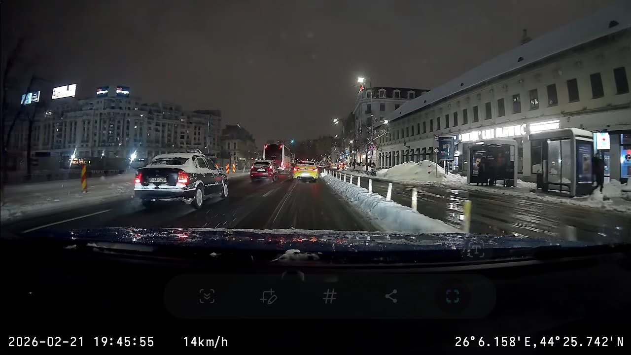 Bucharest Snow Drive at Night &ndash; The Final Winter Episode? ❄️ | Dashcam POV 4K