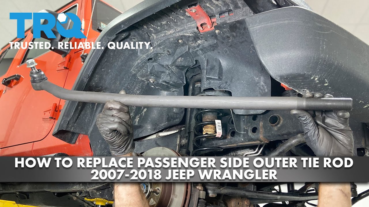 How to Replace Passenger Side Outer Tie Rod 2007-2018 Jeep Wrangler