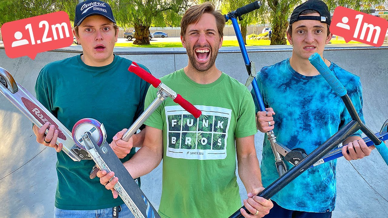 Teaching Famous Youtubers To Scooter! *Pro Teaches Noobs*