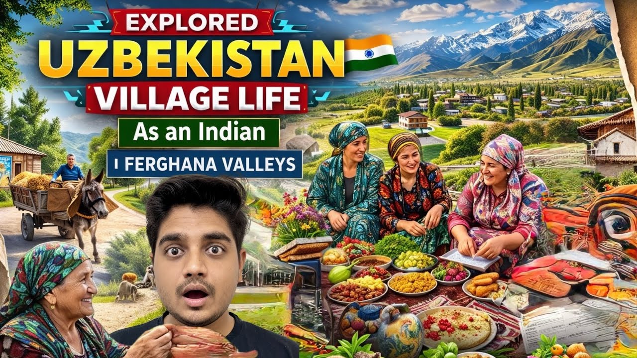 Reality of Village Life in Uzbekistan 🇮🇳🇺🇿 | Inside Ferghana Valley Villages as an Indian