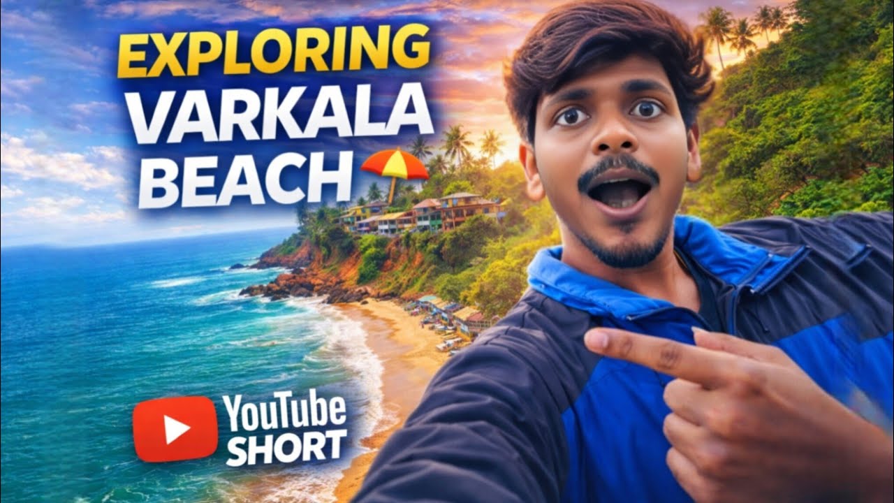 Exploring Varkala Beach Like Never Before! 😍 Hidden Paradise in Kerala 🇮🇳