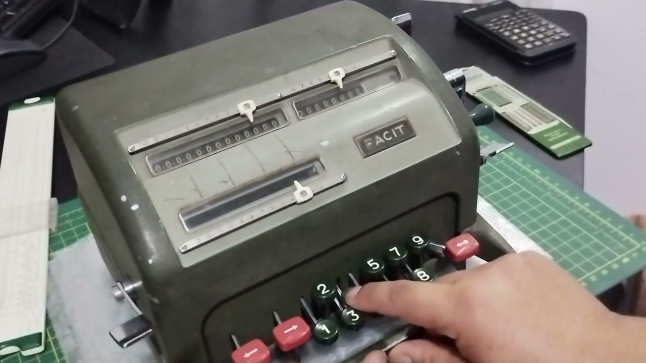 Cómo usar una Calculadora Mecánica Facit (Parte 1)