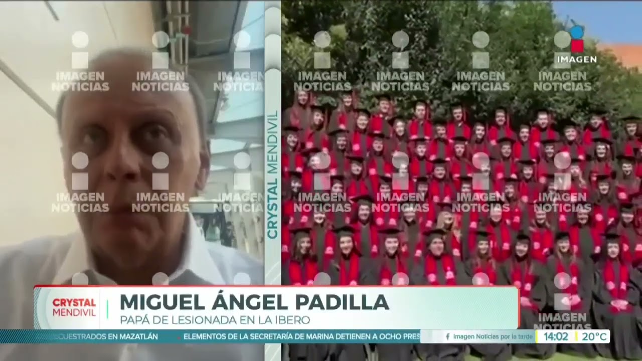 Colapsa grada en foto estudiantil de la Ibero y hay más de 20 heridos