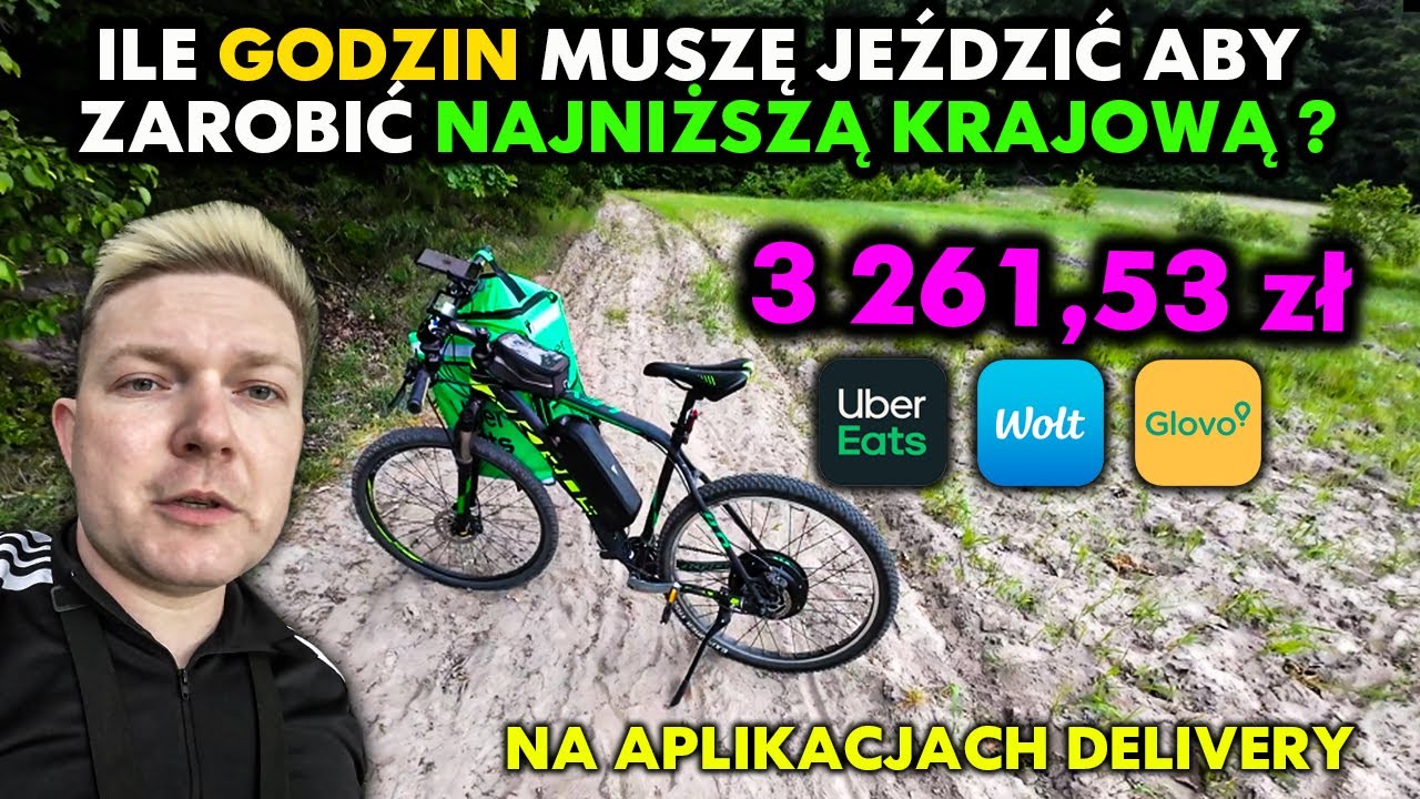 ILE MUSZĘ JEŹDZIĆ ABY ZAROBIĆ NAJNIŻSZĄ KRAJOWĄ NA APLIKACJACH DELIVERY ? ROZPOCZYNAM WYZWANIE #1