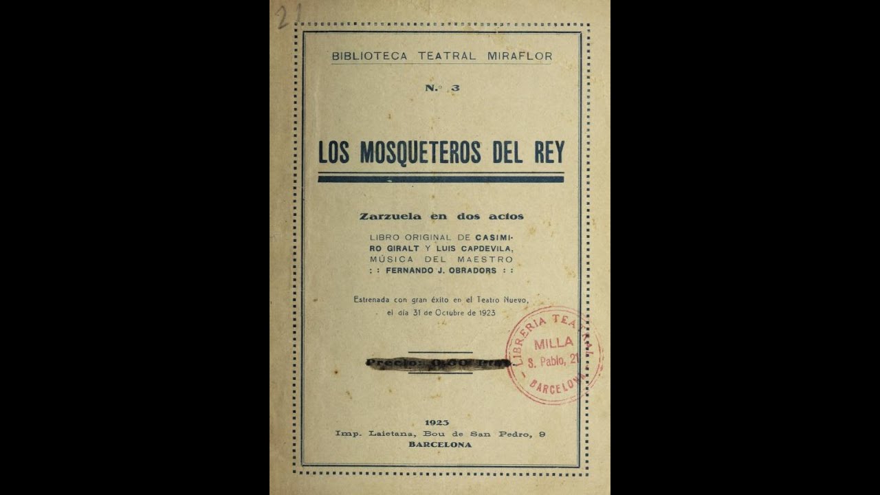 Mosqueteros del Rey, los - 1923
