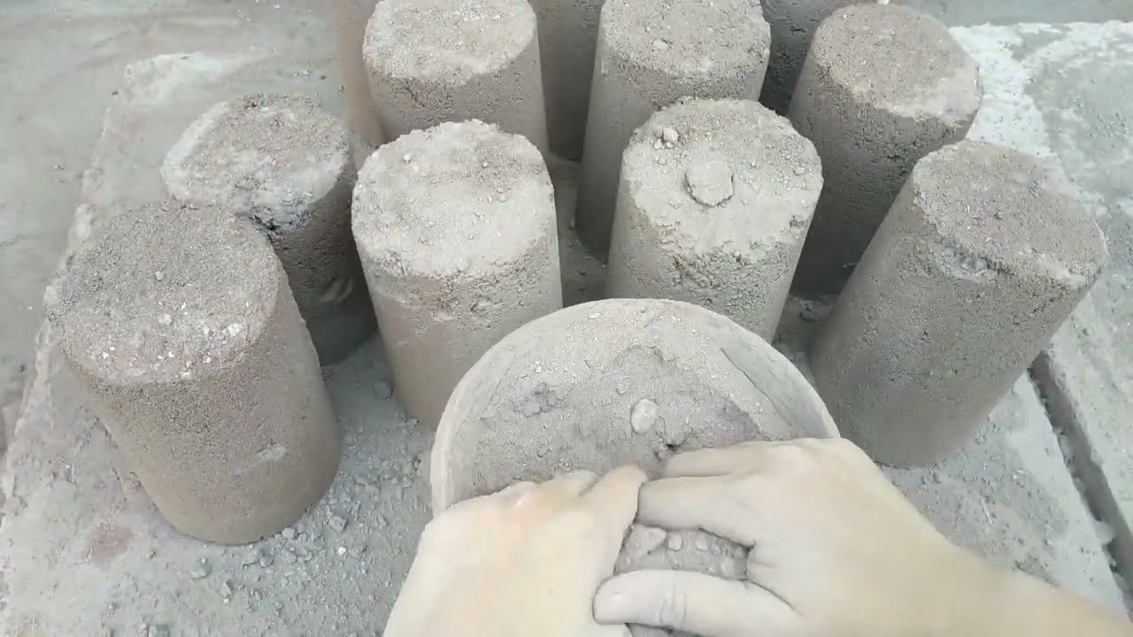 Sifted texture crumbling in clay pot | Dry crumbling ASMR | Relief corner Asmr