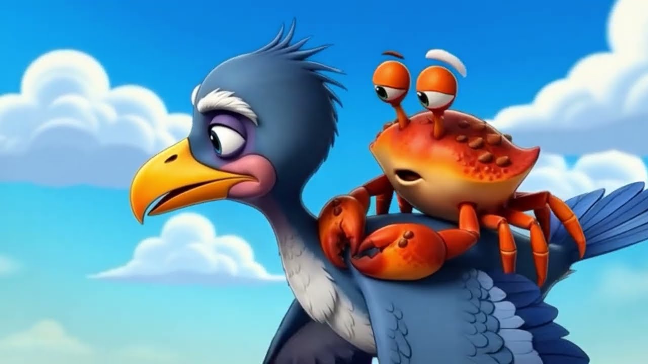 9 - Balıkçıl Kuş ve Akıllı Yengeç Masalı 🦩🦀 | Hilekar Kuş Nasıl Yenildi?