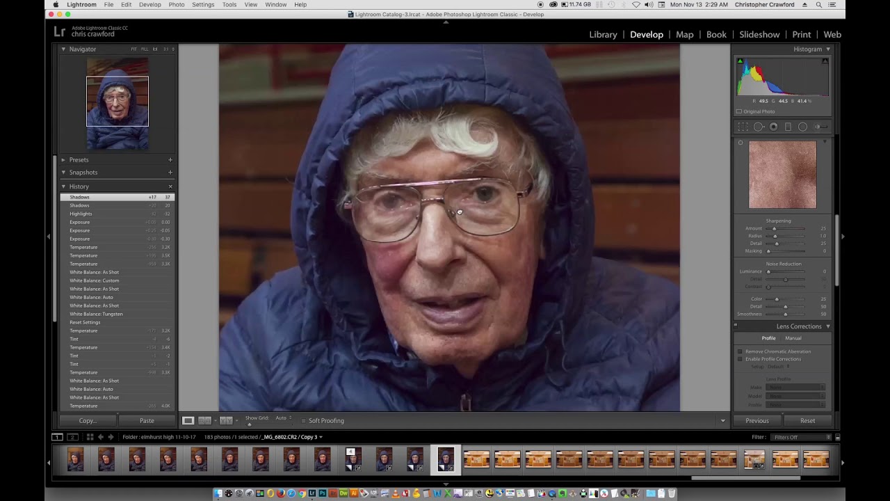 Editing a Photo in Lightroom - 
