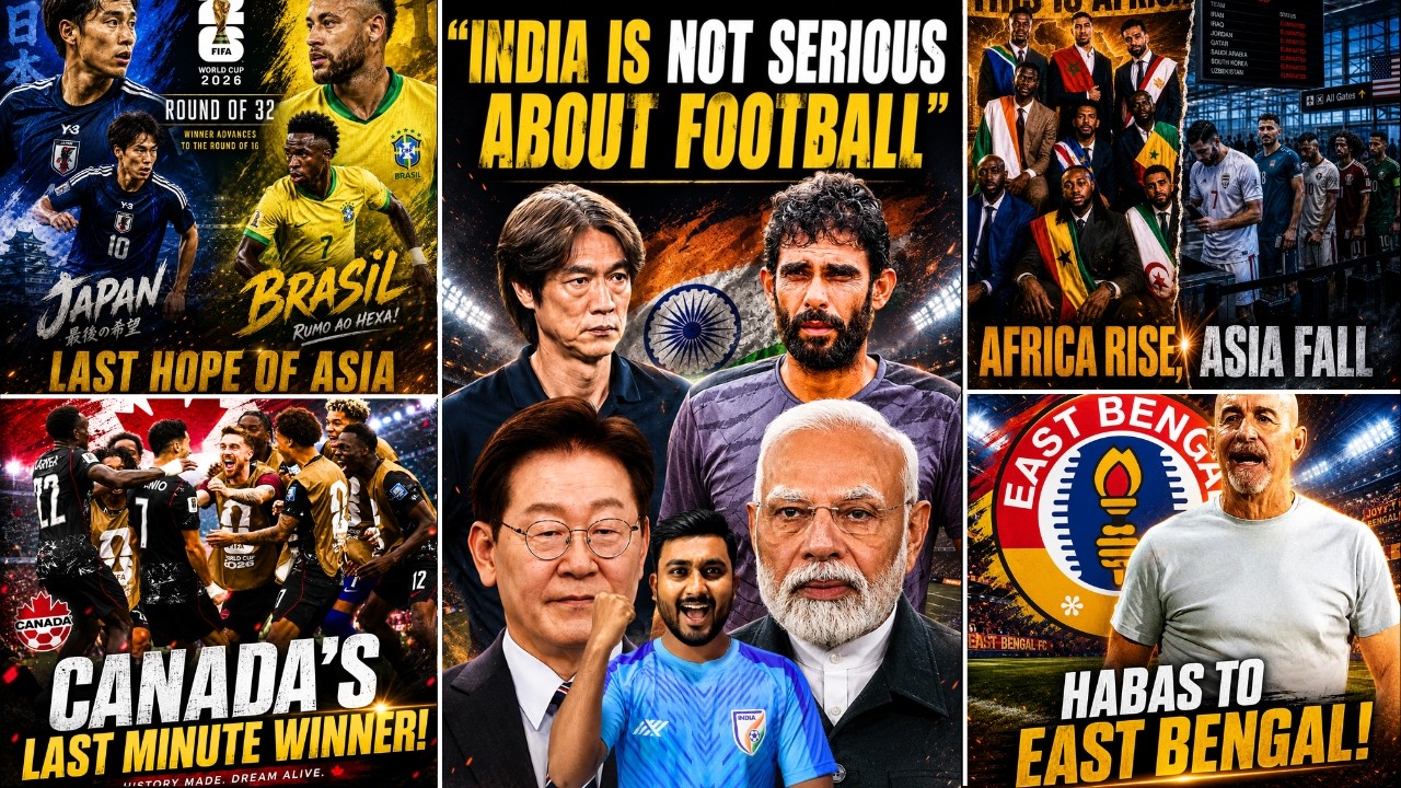 INDIA is not serious about Football|Africa shine,Asia fail in worldcup|Japan vs Brazil|Canada won