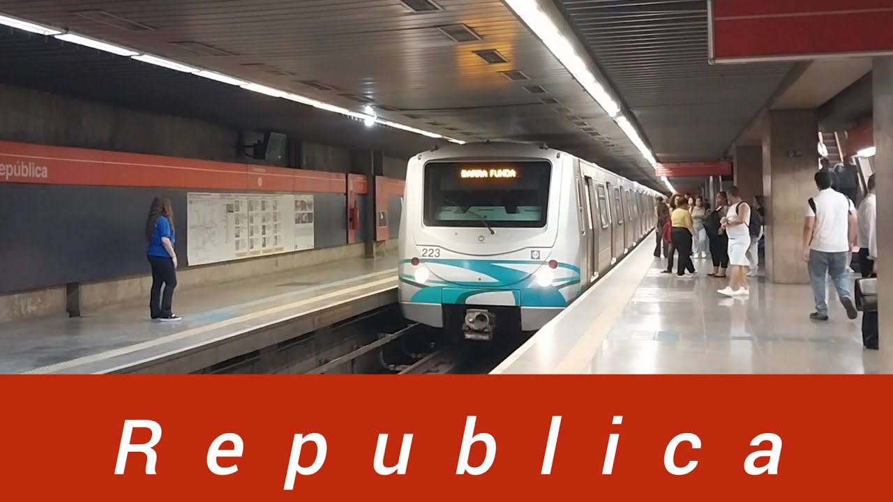 República *movimentação de trens linha 3 vermelha