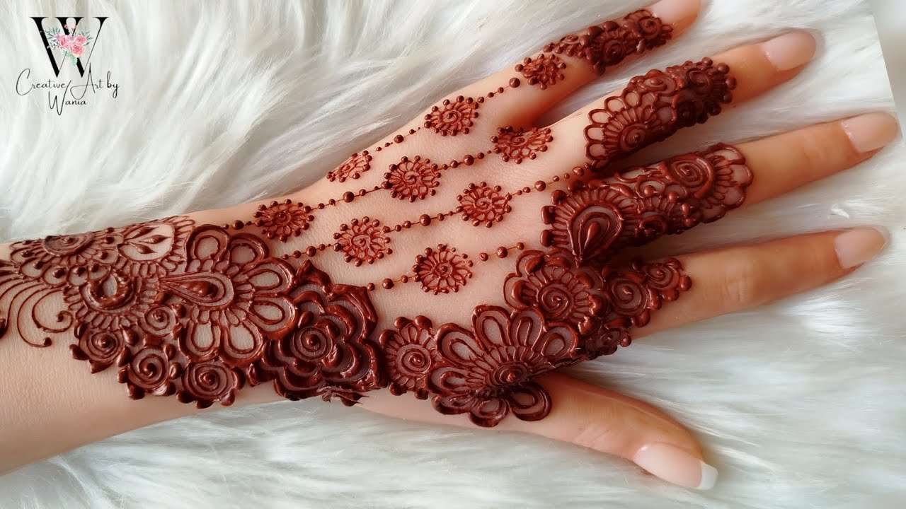 Very simple unique style mehndi design for back hand | Eid Mehndi Design 2026 | back hand mehndi