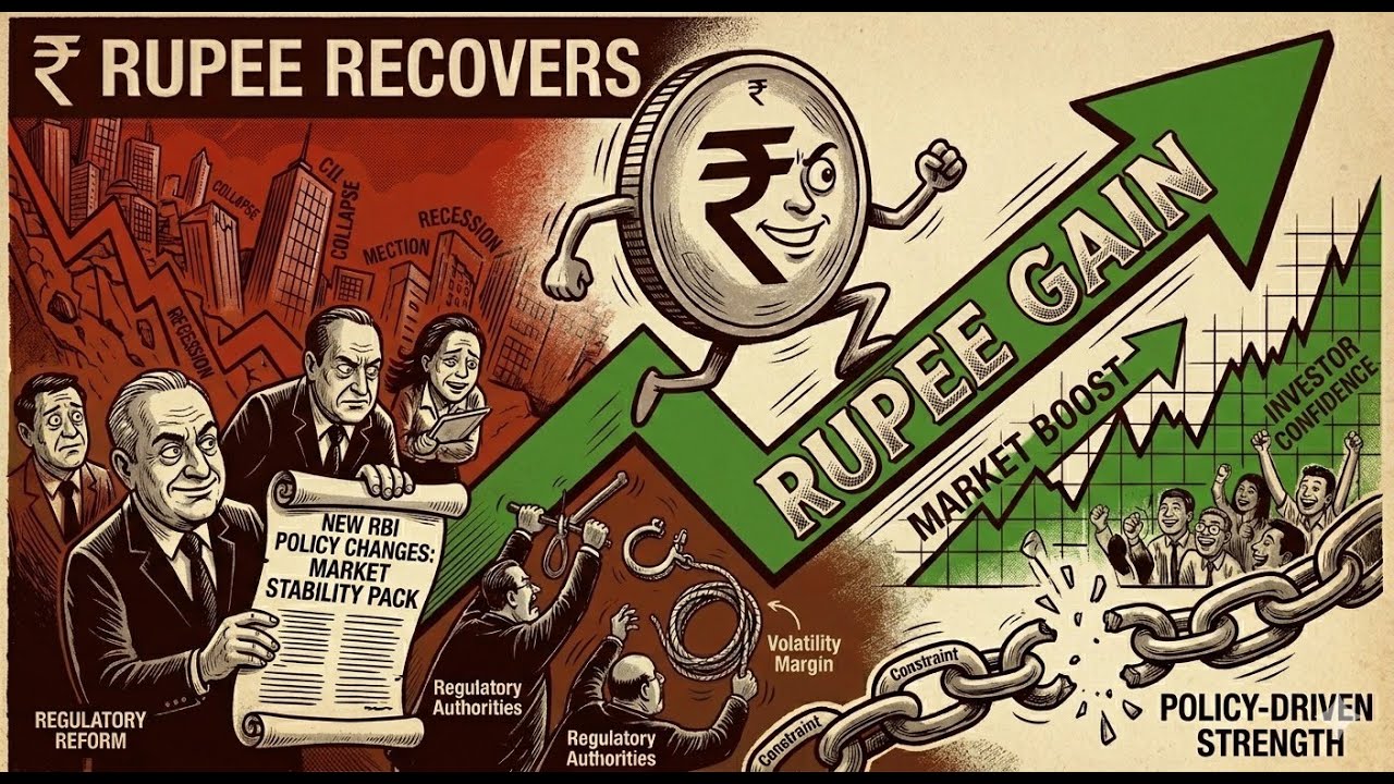 Rupee recovers on RBI policy changes