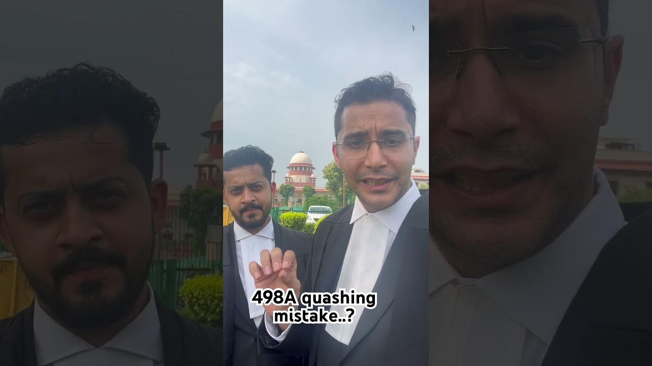 498a quashing mistake #law #lawyer #legal