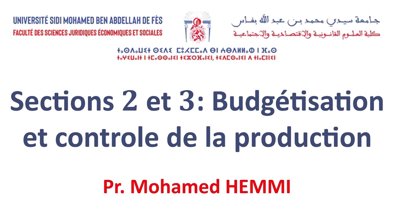 S6 GESTION Controle de Gestion Séance 9