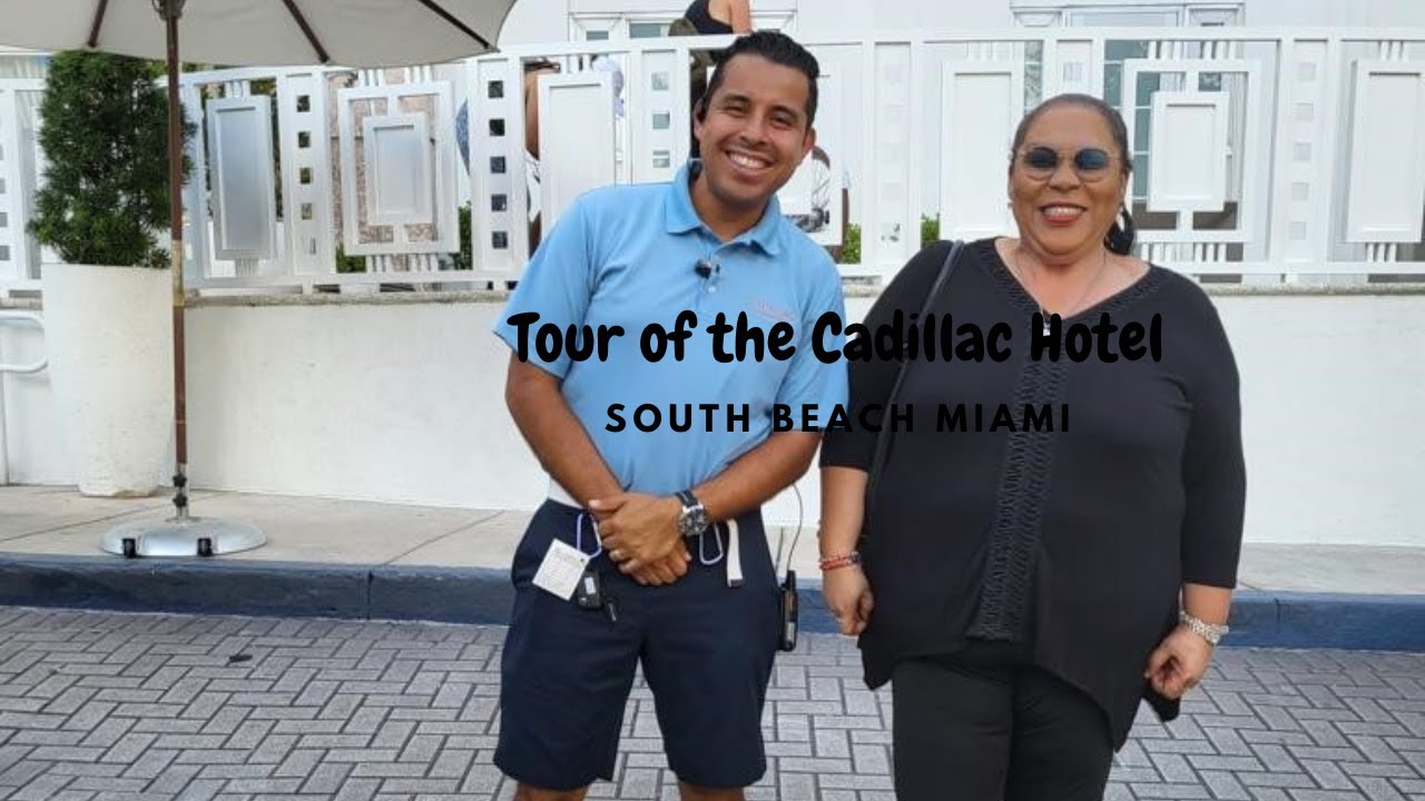 Tour of the compound of the Cadillac Hotel and Beach Club, Miami Beach, Florida