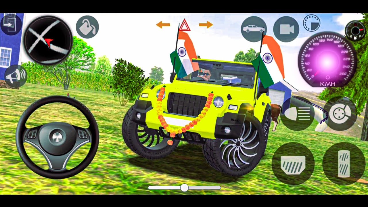 Modified🇮🇳 Mahindra😈 Thar Car Games: Indian Cars (Gadi Wala Game) - Car Game Android Gameplay. 