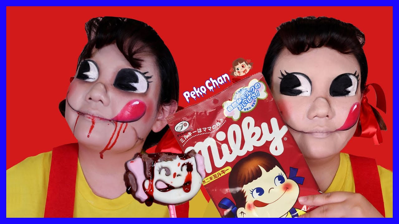 🎃 Halloween Peko-Chan Milky Cover Makeup 🍬 | HIKOCO