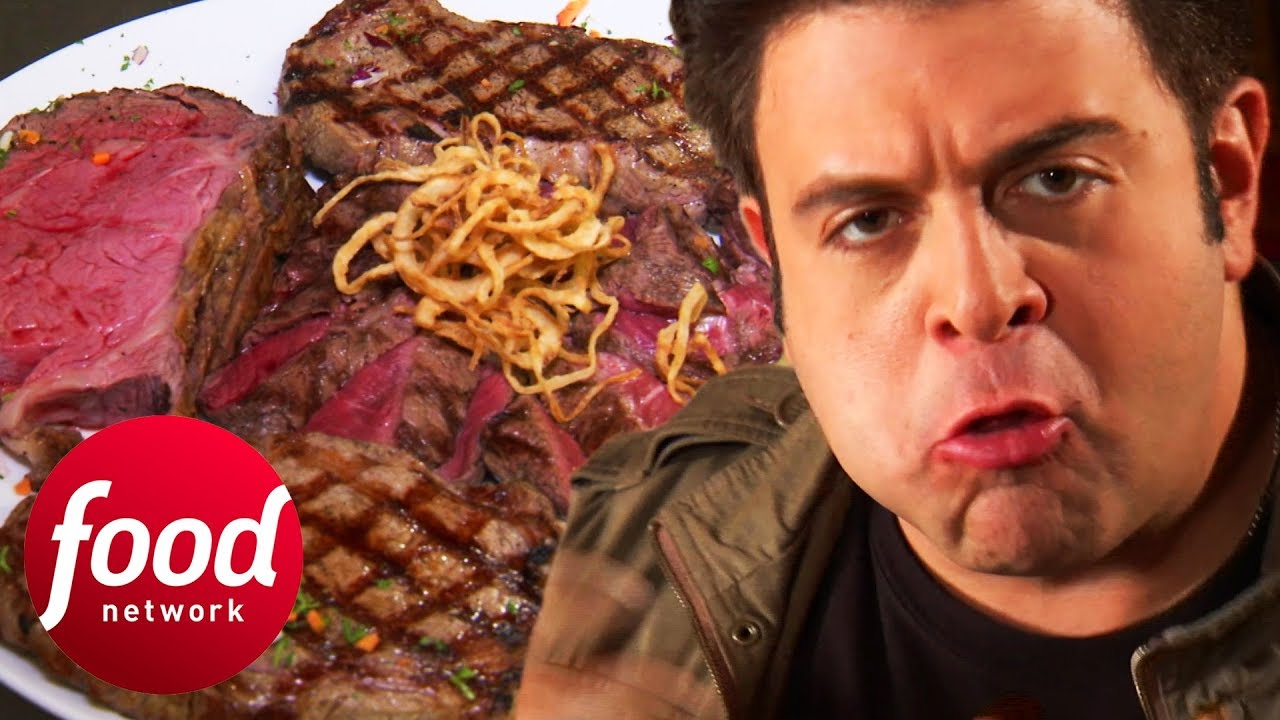 &laquo;Большой стейк весом 74 унции&raquo; &mdash; настоящий монстр! | Man v Food