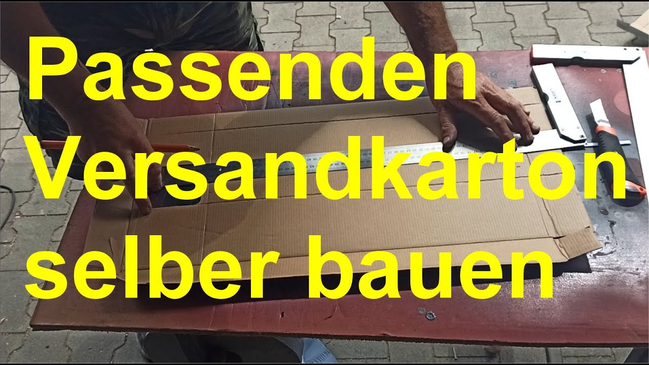 Maßgeschneiderten Karton selber bauen
