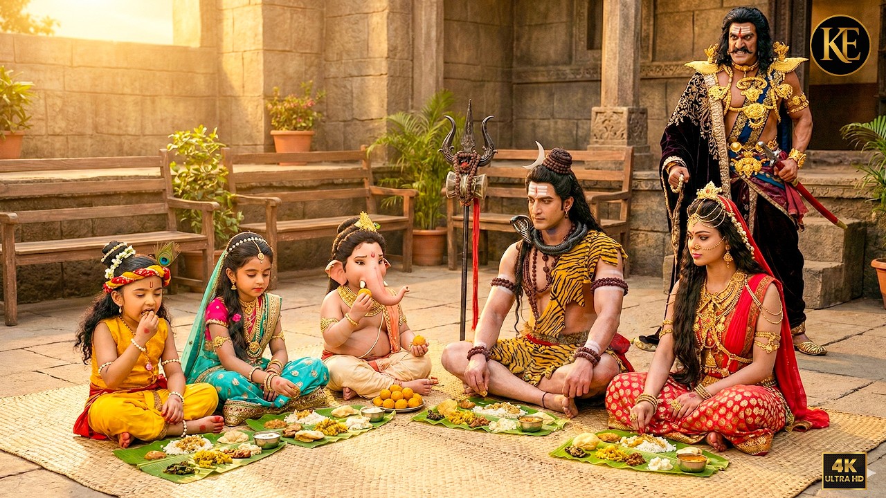 भगवान शिव के साथ खाना खाता देख बाल कान्हा पे कंश को क्यों आया गुस्सा || YMKN || Shree Krishan leela