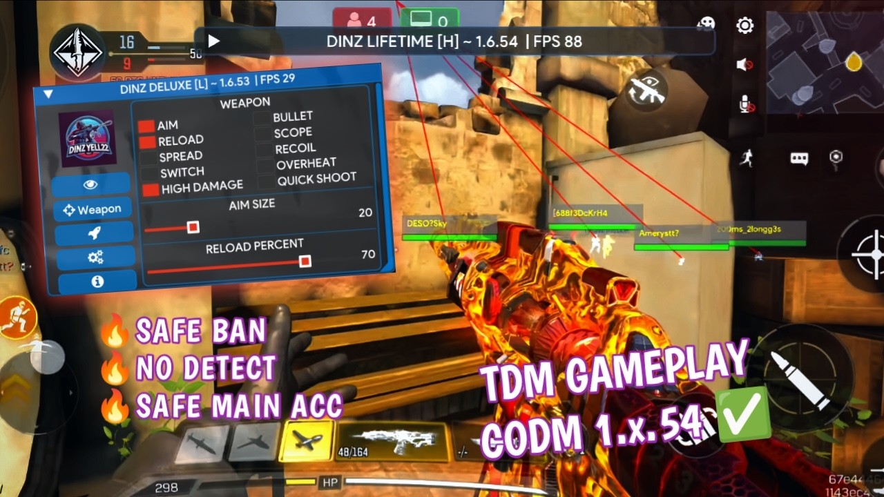 APK MOD MENU CALL OF DUTY MOBILE | AIMBOT, WALLHACK...