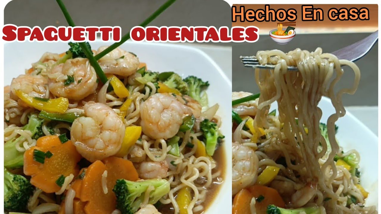 Spaguetti oriental / Tallarines salteado instantáneos/ Maruchan receta con fideos rapidítos, lunchys