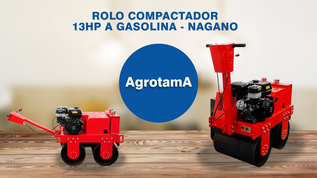 Rolo Compactador 13hp a Gasolina - Nagano