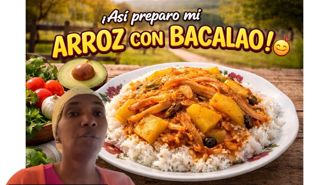 un video corto pero bueno así preparo mi arroz blanco con bacalao 