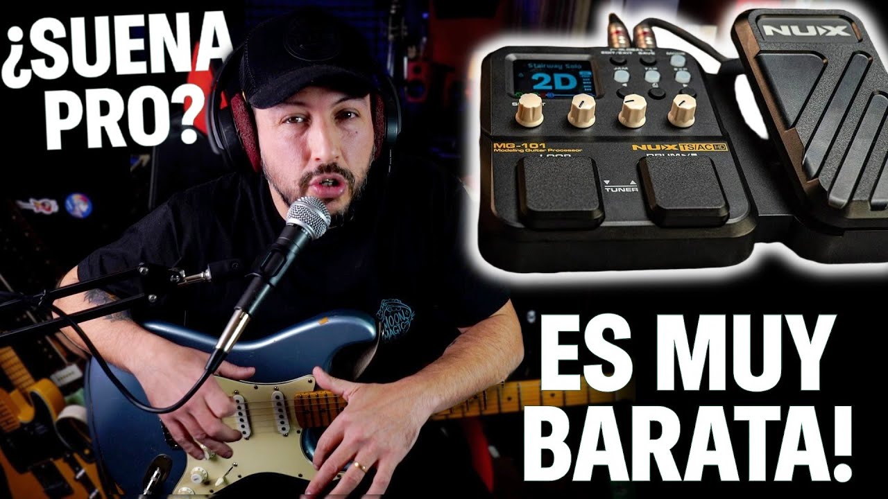 La pedalera más barata suena PRO 🎛️ Review NUX MG-101 🎸