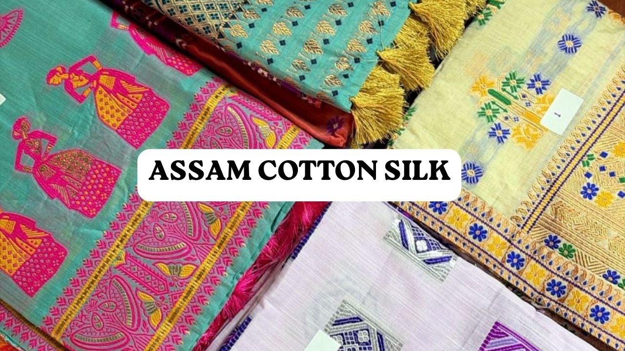 ASSAM SPECIAL : Pocket Friendly Handwoven Assam Cotton Silk Suits - Multi Colour Embroidered