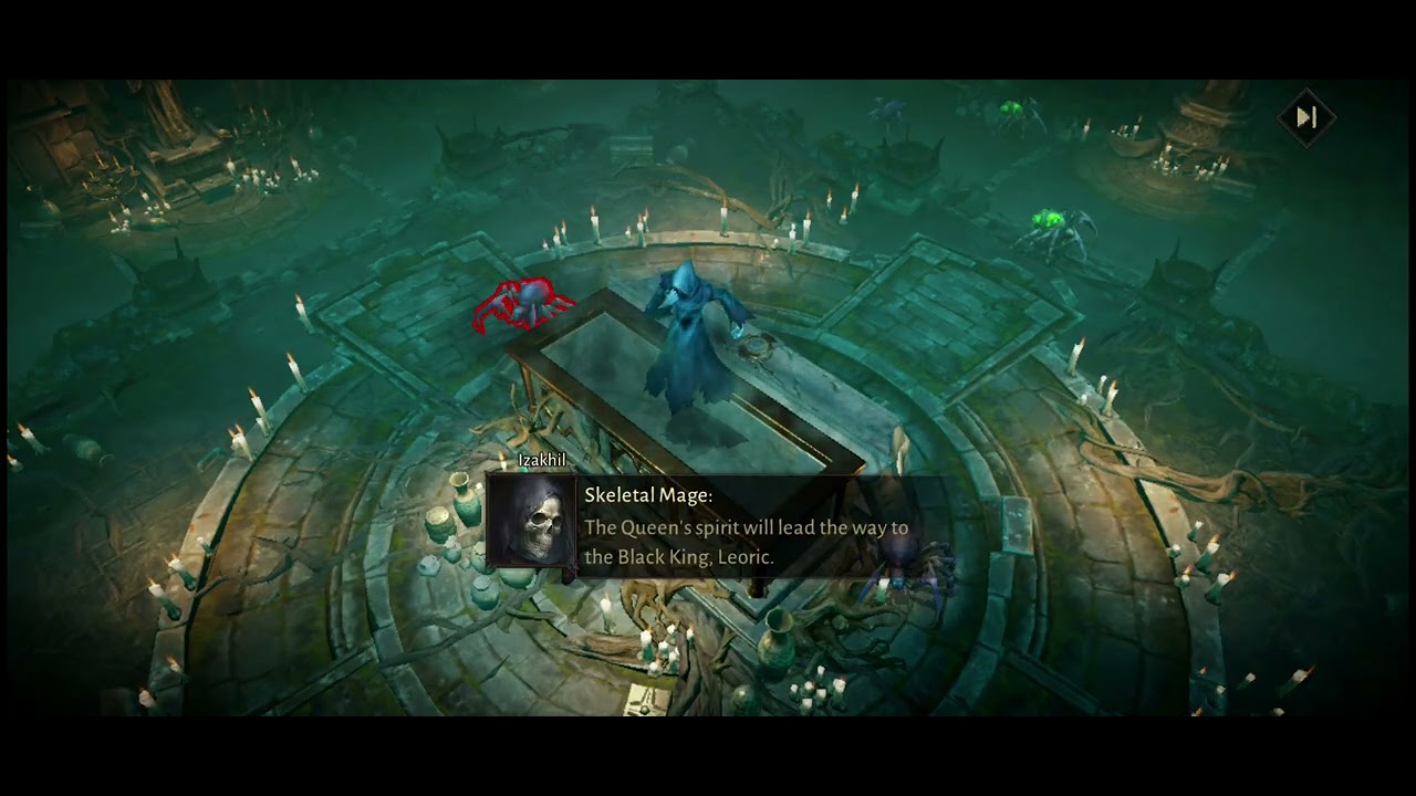 Diablo Immortals - (9) lv.18 Wizard : Ashworld  Cemetery ; 