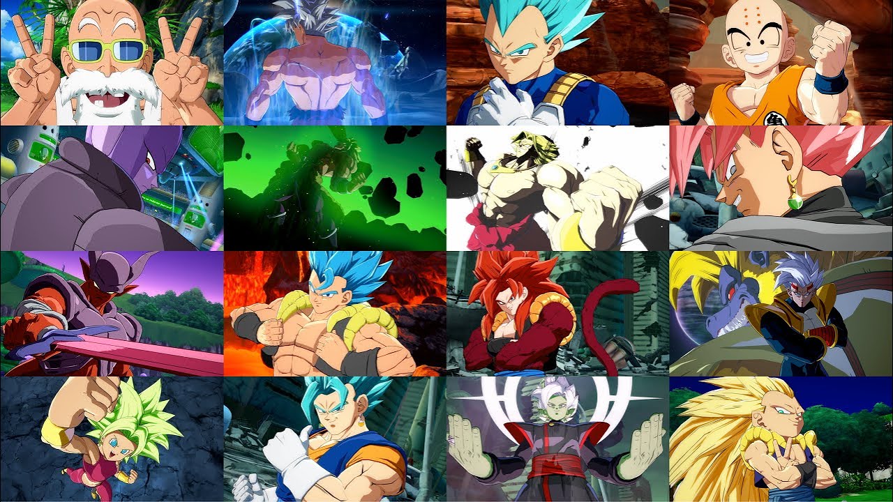 Dragon Ball FighterZ: Todas las Poses de Victoria (3ª Temporada).