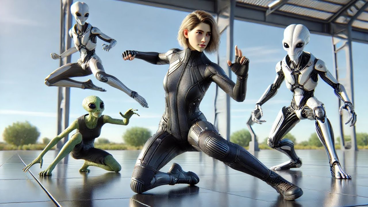 Ils doutaient que les humains combattent sans armes… elle abattit trois ennemis en secondes.