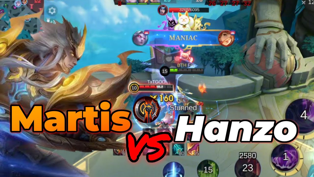 MARTIS JUNGLER VS HANZO 🔥 COUNTER PLAY STYLE | TRUE DAMAGE & EPIC OUTPLAY!