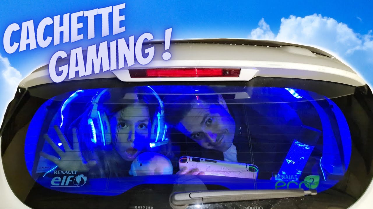 🕹 CACHETTE secrète GAMING dans la voiture !!! KIARA PARIS 🕹