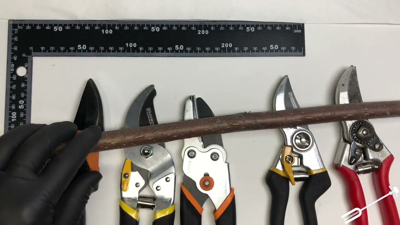 Pruner Comparison Fiskars 7936, Fiskars 9115,  Felco F2, Yardworks 24545 and Yardworks 24745