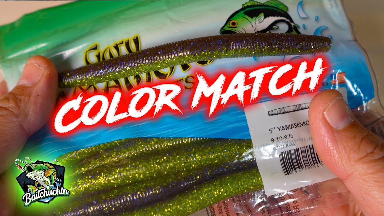 YOU MUST TRY THIS! - Yamamoto BLUEGRASS - Color Match For Soft Plastic Baits